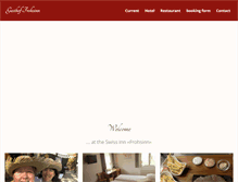 Tablet Screenshot of gasthof-frohsinn.ch